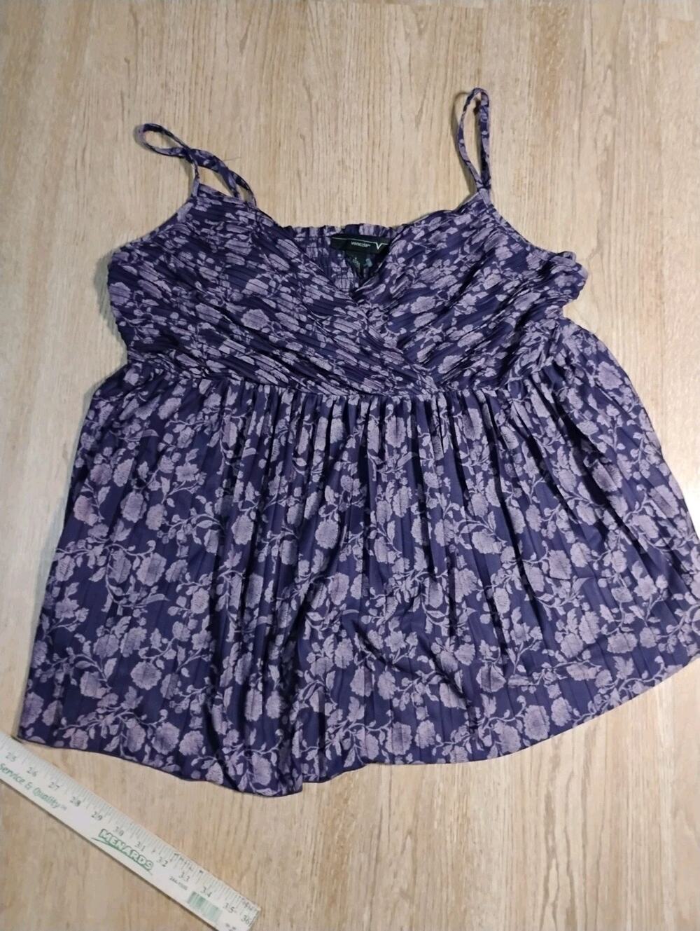 Venezia 18/20 1X Purple Smocked Tank
